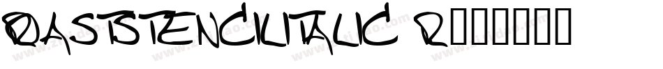 ROASTSTENCILITALIC R字体转换